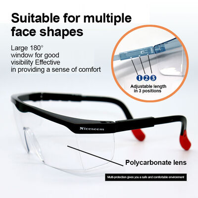 Eye Protection Eyewear Z87 Safety Anti-fog Tactical Industrial Googles Goggles Lentes De Seguridad Red Leg Safety Glasses