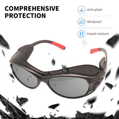 Rubber Goggles Ansi Z87 CE166 Industrial Prescription Protective Eye Wear PC Unisex Custom Wrap Around Working Safety Glasses