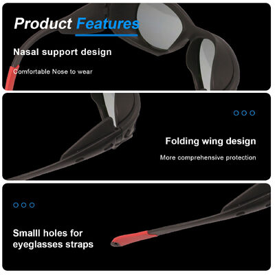 Rubber Goggles Ansi Z87 CE166 Industrial Prescription Protective Eye Wear PC Unisex Custom Wrap Around Working Safety Glasses