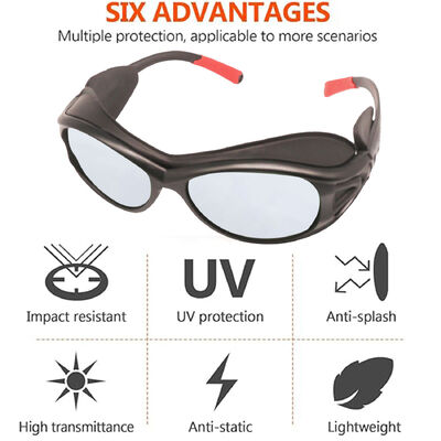 EN166 Dust Proof Clear Lens  Eye Protection Ansi Z87 Unisex Impact Resistant Working Safety Glasses