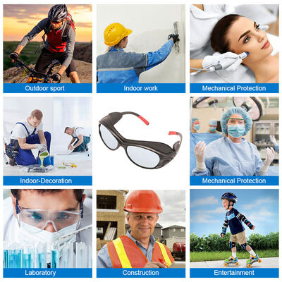 EN166 Dust Proof Clear Lens  Eye Protection Ansi Z87 Unisex Impact Resistant Working Safety Glasses