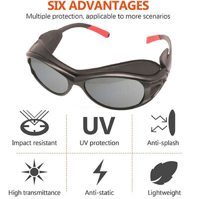 Tactical Sun Glasses Prescription Protective Eye Wear PC Rubber Unisex UV400 Anti Fog Stylish Dark Clear Industrial Goggles