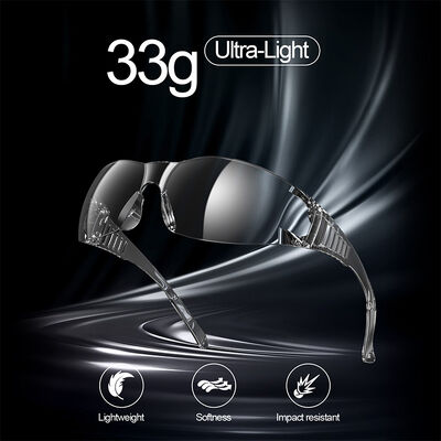 Sample Provided White Waterproof Googles Anti-Impact Anti Fog Wind Proof Clear Safety Glass Glasses for Eye Protective