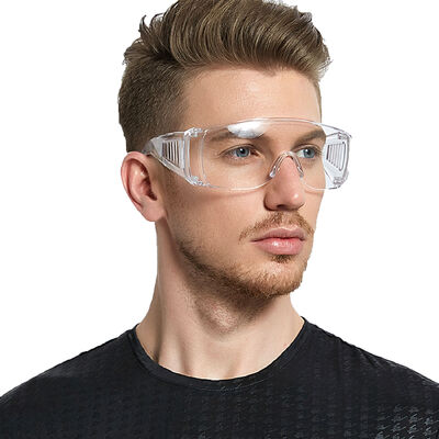 Hot Selling CE Ansi Z87 Anti Fog Scratch Unisex Impact Resistant Lens Safety Transparent Goggle Adult Protective Goggles Glasses