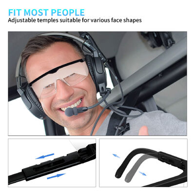 Pilot CE EN166 Ansi Z87.1Frosted  Stylish Goggle Protective Sunglasses Anti Fog Shading Side Shields Goggles Safety Glasses