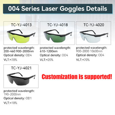 Laser safety goggles OD4 750-2000nm 532nm 800-1100nm 808nm Professional Industrial Laser Protection Eyewear Safety Glasses Optical Radiation Shield laser protection glasses Laser safety glasses