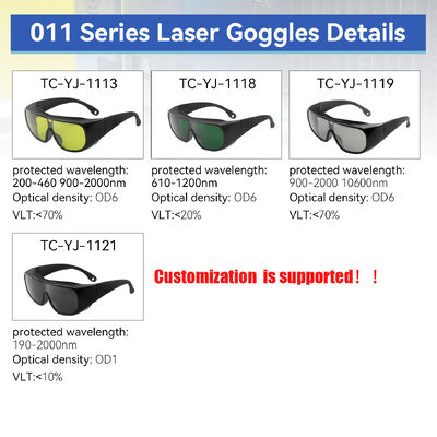 Laser Protective Glasses Certified190-2000nm 510nm laser protection glasses LASER LASER laser glasses laser glasses laser safety glasses OD4 OD6 808nm 1100nm Laser Safety GlassesLaser Protect Glasses