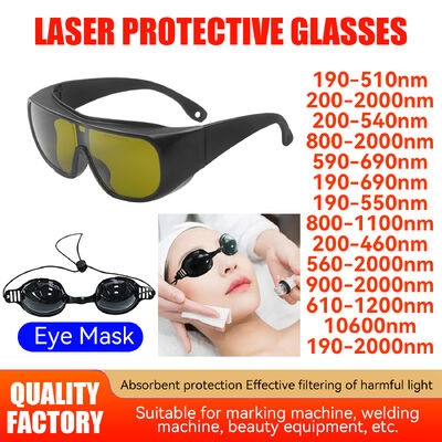 Laser Protective Glasses Certified190-2000nm 510nm laser protection glasses LASER LASER laser glasses laser glasses laser safety glasses OD4 OD6 808nm 1100nm Laser Safety GlassesLaser Protect Glasses