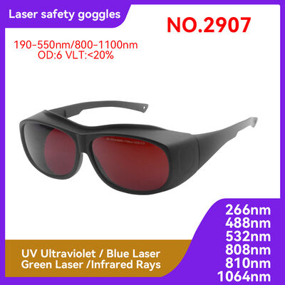 IPL laser glasses laser protection glasses protection laser OD6 LASER 532 glasses with laser Safety Goggles UV400 Protection Wraparound Sunglasses Polarized Lens Scratch Resistant Laser Safety Goggles