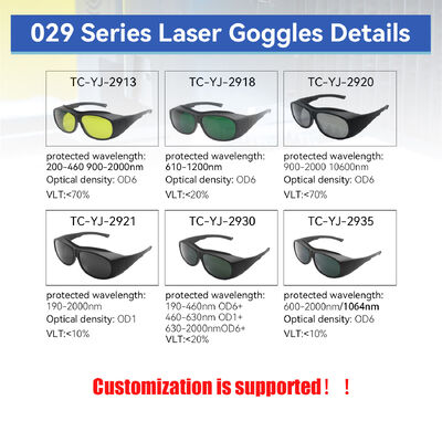 IPL laser glasses laser protection glasses protection laser OD6 LASER 532 glasses with laser Safety Goggles UV400 Protection Wraparound Sunglasses Polarized Lens Scratch Resistant Laser Safety Goggles