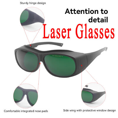 IPL laser glasses laser protection glasses protection laser OD6 LASER 532 glasses with laser Safety Goggles UV400 Protection Wraparound Sunglasses Polarized Lens Scratch Resistant Laser Safety Goggles