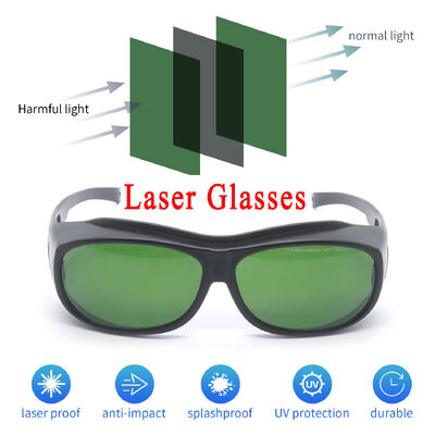 IPL laser glasses laser protection glasses protection laser OD6 LASER 532 glasses with laser Safety Goggles UV400 Protection Wraparound Sunglasses Polarized Lens Scratch Resistant Laser Safety Goggles