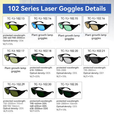 Laser glasses party laser protection IPL glasses FOR LASER laser safeti glasses laser protective glasses certified OD6 LASER 532 protection glasses laser laser protection goggles co2 laser glasses