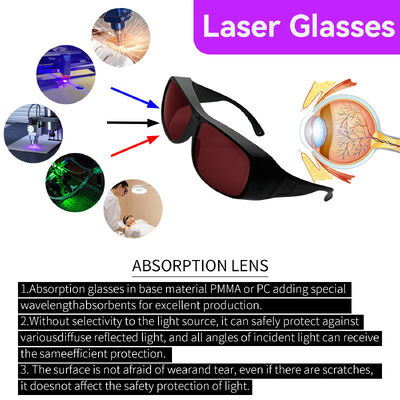 Laser glasses party laser protection IPL glasses FOR LASER laser safeti glasses laser protective glasses certified OD6 LASER 532 protection glasses laser laser protection goggles co2 laser glasses