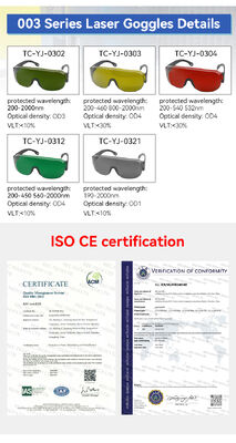 Laser safety eyewear 450nm glasses laser beam protection laser filter glasses lab safety glasses laser level glasses industrial safety glasses scratch 980nm resistant glasses optical density glasses