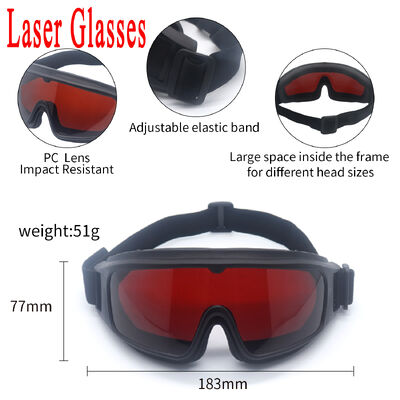 For laser Optical safety goggles OD3 OD5 190-480nm high absorption protective glasses UV laser safety lenses Laser pointer safety 532nm green laser Eye injury prevention Laser hazard control for laser