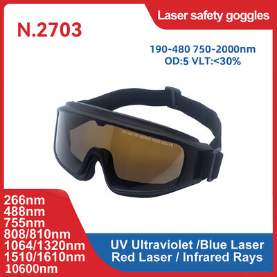 For laser Optical safety goggles OD3 OD5 190-480nm high absorption protective glasses UV laser safety lenses Laser pointer safety 532nm green laser Eye injury prevention Laser hazard control for laser
