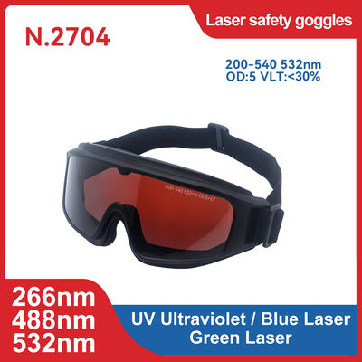 For laser Optical safety goggles OD3 OD5 190-480nm high absorption protective glasses UV laser safety lenses Laser pointer safety 532nm green laser Eye injury prevention Laser hazard control for laser