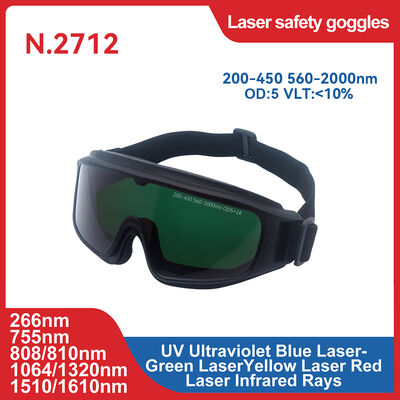 For laser Optical safety goggles OD3 OD5 190-480nm high absorption protective glasses UV laser safety lenses Laser pointer safety 532nm green laser Eye injury prevention Laser hazard control for laser