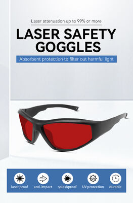 Laser safety goggles CO2 laser glasses 560nm laser cutting 1064nm protection Medical laser eyewear anti fog coating laser protection goggles safety glasses High absorption protective glasses 445nm