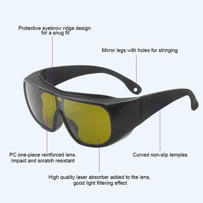 Laser Safety Glasses with 200-2000NM Protection and PC Material for Laser Weldingv OD7+ laser lenses protect laser Laser glasses ipl glasses laser protect glasses 1064nm safety goggles laser pointer
