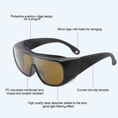 Laser eye protection laser laser protector laser protection lenses 200-480nm 750-2000nm 755nm laser protective sheet laser protection glasses laser protection glasses laser protection safeti glasses