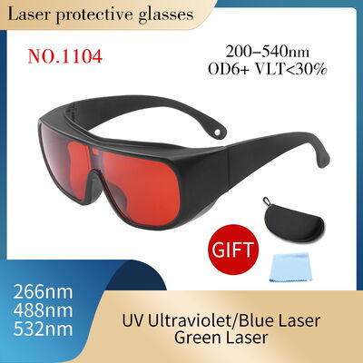 Laser lenses IPL laser glasses 500-640nm OD6+ laser protection glasses laser protect glasses laser saftey glasses laser protector laser protective 532 laser protection lenses laserprotective sheet