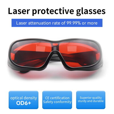 Laser lenses IPL laser glasses 500-640nm OD6+ laser protection glasses laser protect glasses laser saftey glasses laser protector laser protective 532 laser protection lenses laserprotective sheet
