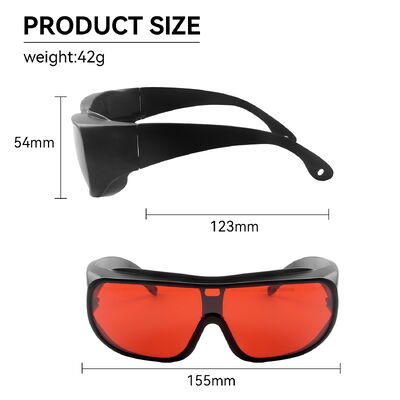 Laser lenses IPL laser glasses 500-640nm OD6+ laser protection glasses laser protect glasses laser saftey glasses laser protector laser protective 532 laser protection lenses laserprotective sheet