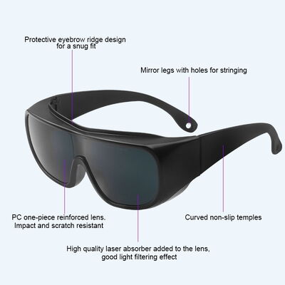 Laser safety glasses co2 laser laser protection goggles glasses for laser OD6 LASER SAFETI GLASSES 590-690nm laser protection glasses ipl glasses 1064nm safety glasses GOGGLE GLASSES co2 laser
goggles