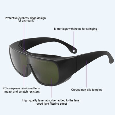 Laser protection safeti glasse laser lenses laser protect glasses blue laser glasses laser safety 765-865nm 808nm protector laser Laser glasses protection protective glasses for laser Laser glasses