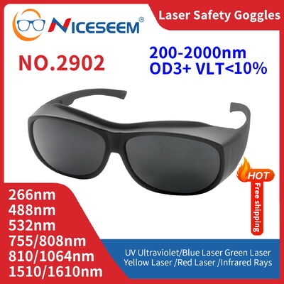 Laser goggles patch inside 1064nm safety glasses OD3+ 200-2000nm fiber laser glasses laser protector laser protective 532 laser glasses laser protection glasses laser safety glasses laser lenses