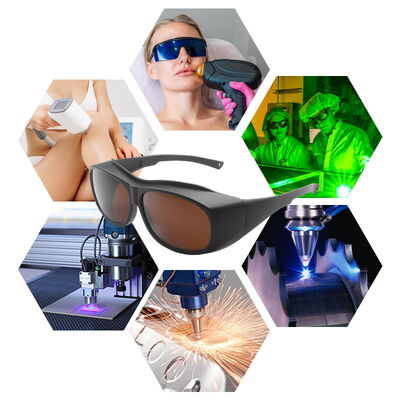 Glasses with laser Laser protective glasses certified laser eye protection laser protective glasses co2 laser protection glasses ipl safety glasses laser protection glases 190-550nm 750-1100nm goggles