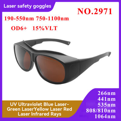 Glasses with laser Laser protective glasses certified laser eye protection laser protective glasses co2 laser protection glasses ipl safety glasses laser protection glases 190-550nm 750-1100nm goggles