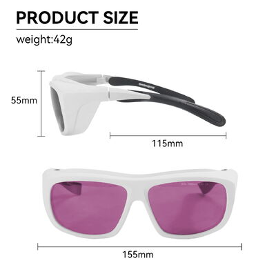 co2 laser protection glasses co2 laser protection glasses eye protection glasses professional laser glasses 808nm 810nm 904nm 980nm 1064nm 800-1080nm Laser glasses protection eye protection glasses