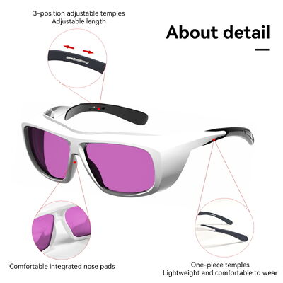 co2 laser protection glasses co2 laser protection glasses eye protection glasses professional laser glasses 808nm 810nm 904nm 980nm 1064nm 800-1080nm Laser glasses protection eye protection glasses