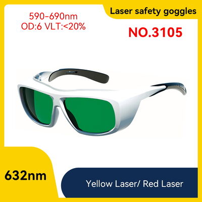 LASER GLASSES Laser safety glasses laser protect glasses 590-690nm 632nm Yellow Laser Red Laser co2 laser protection glasses laser lenses protect laser laser lenses protect laser laser saftey glasses