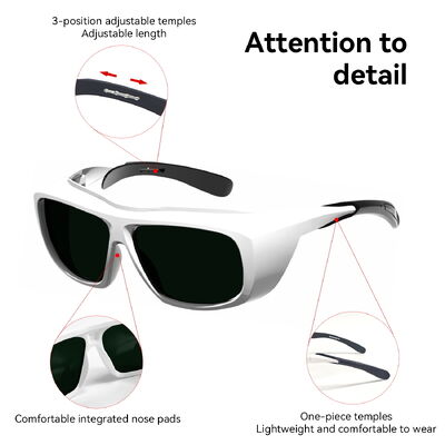 LASER SAFETI GLASSES laser protection glasses for laser laser protective glasses 190-690nm 266nm 532nm 632nm Uv Ultraviolet blue Laser Green Laser Laser safety glasses co2 laser protection glasses
