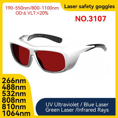 Laser safety glasses LASER SAFETI GLASSES laser protection 190-550nm 800-1100nm 266nm 488nm 532nm 810nm Infrared Rays protection laser Laser protective lenses laser lenses protect laser ipl glasses