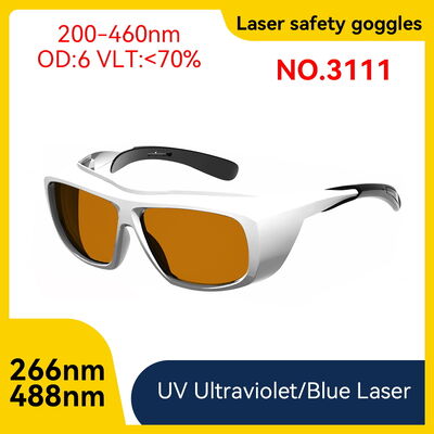 Laser protective glasses certified LASER SAFETI GLASSES laser protection OD6 LASER 532 266nm 488nm 200-460nm Blue Laser protective glasses for laser professional laser glasses Laser glasses protection