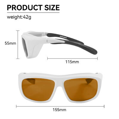 Laser protective glasses certified LASER SAFETI GLASSES laser protection OD6 LASER 532 266nm 488nm 200-460nm Blue Laser protective glasses for laser professional laser glasses Laser glasses protection