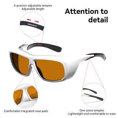 Laser protective glasses certified LASER SAFETI GLASSES laser protection OD6 LASER 532 266nm 488nm 200-460nm Blue Laser protective glasses for laser professional laser glasses Laser glasses protection