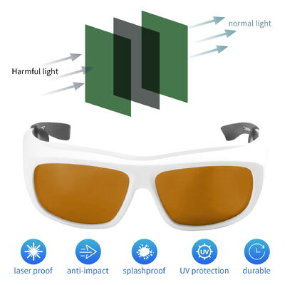 Laser protective glasses certified LASER SAFETI GLASSES laser protection OD6 LASER 532 266nm 488nm 200-460nm Blue Laser protective glasses for laser professional laser glasses Laser glasses protection