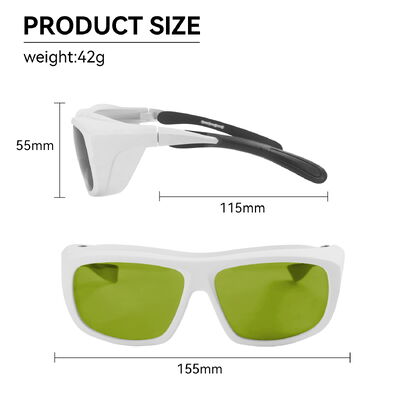 laser protection glases IPL glasses protective laser eye protection laser level glasses 1320nm 1510nm OD6+ LASER PROTECTIVE LENSES  co2 laser protection glasses ipl safety glasses glasses with laser