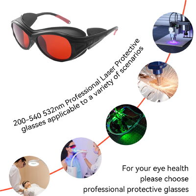 ipl protect glasses laser protect glasses laser laser 200-540nm 532nm OD7+ Laser safety glasses Laser protective lenses laser protection sheet laser protector laser protective 532 laser lenses