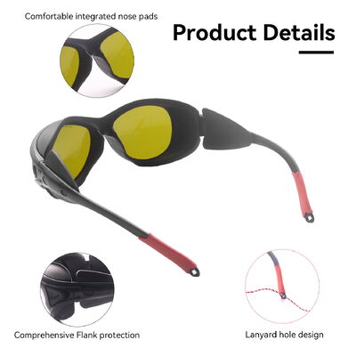 ipl glasses protective co2 laser protection glasses glasses with laser professional laser glasses 200-450nm 800-1100nm OD7+ for laser co2 laser laser laser protector laser level glasses ipl glasses