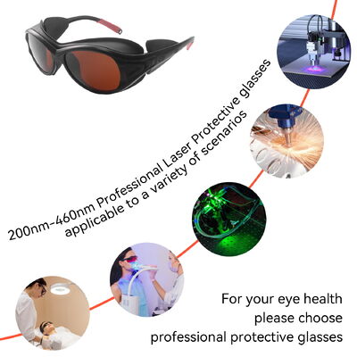 Laser protection glasses certified laser protection goggles laser lenses protect laser laser saftey glasses 200-460nm laser protection glasses LASER SAFETI GLASSES laser protector Laser glasses