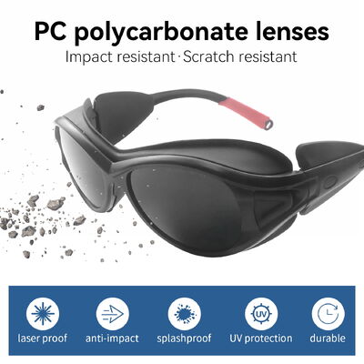 Laser protective glasses certified UV Protection Wavelength Protection EN 207 Certified PC Frame1064nm 190-690nm OD7 Laser Processing Laser Processing Workshop Laboratory Research Medical Surgery