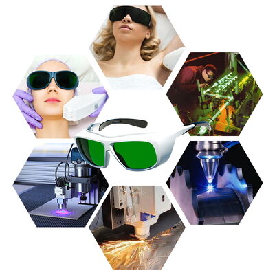 Safety Goggles Laser Protective Glasses 190-10600nm OD7 OD8 Anti-fog Anti-scratch Impact-resistant Laser Welding Laser Cleaning Laser Cutting Laser Marking and Engraving Household IPL Hair Removal,