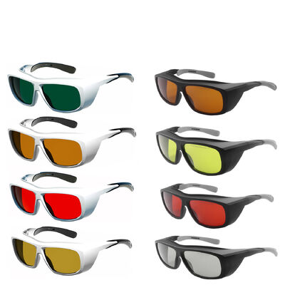Safety Goggles Laser Protective Glasses 190-10600nm OD7 OD8 Anti-fog Anti-scratch Impact-resistant Laser Welding Laser Cleaning Laser Cutting Laser Marking and Engraving Household IPL Hair Removal,